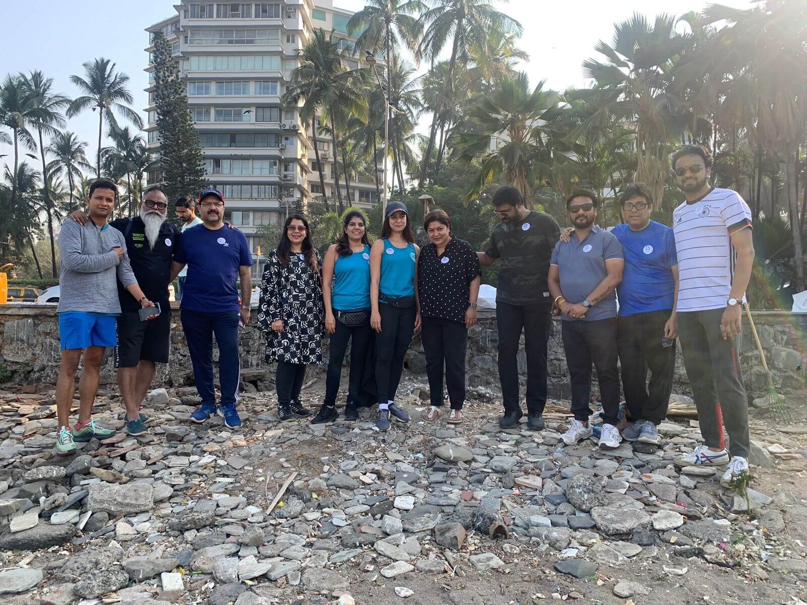 Beach before cleanup